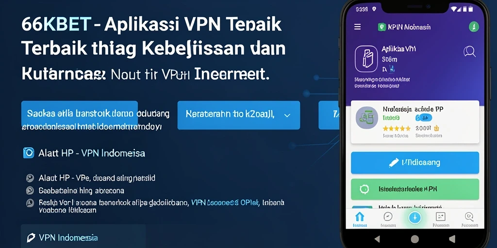 Antarmuka pengguna 66KBET yang intuitif dan fungsional untuk VPN Indonesia.