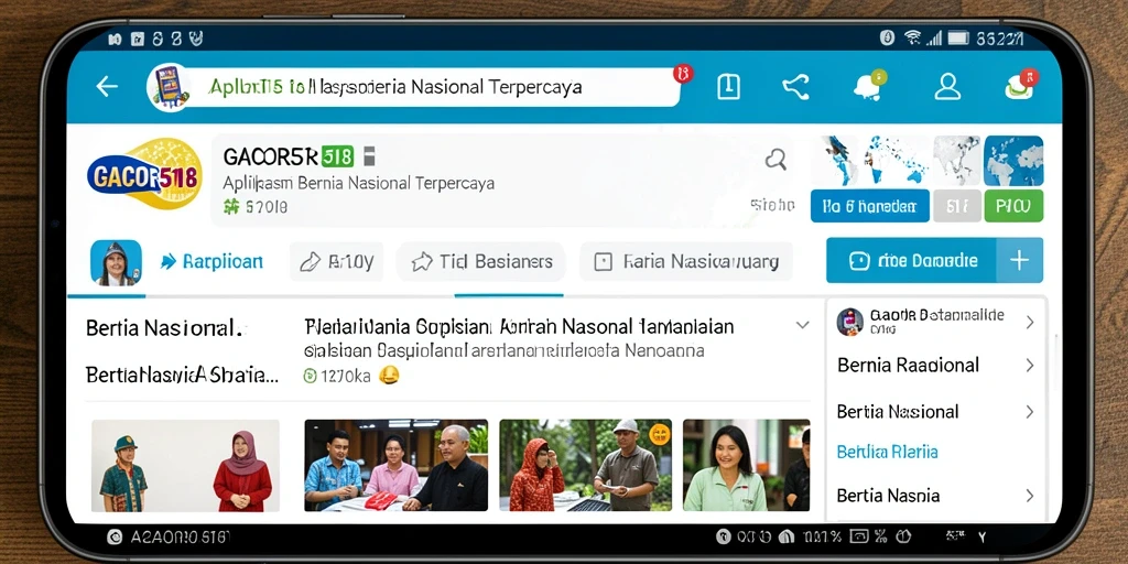 Antarmuka GACOR518 yang menampilkan berita terkini dan fitur menarik.