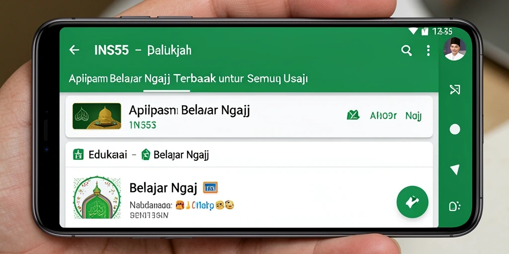 Tampilan antarmuka INS55 yang menarik dan user-friendly.