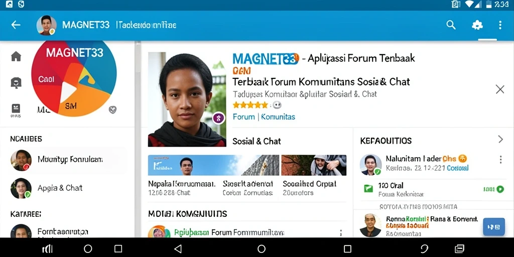 Antarmuka pengguna MAGNET33 yang ramah dan fungsional untuk forum komunitas.
