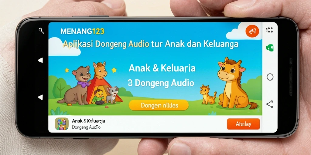 Antarmuka pengguna <strong>MENANG123</strong> yang menarik dan ramah anak.