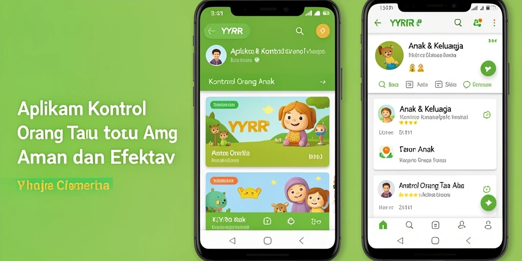 Antarmuka YYRR yang ramah untuk kontrol orang tua anak.