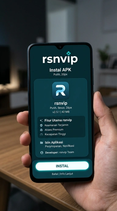 Tampilan halaman APK rsnvip