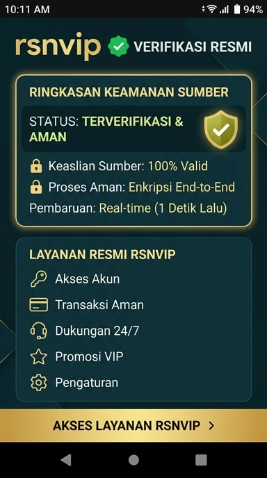 Tampilan kanal resmi rsnvip